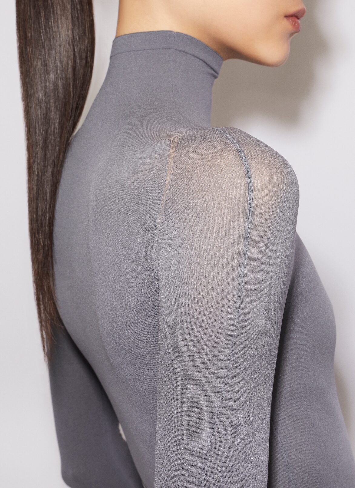 SECOND SKIN BODY ALAÏA ASPHALT SECOND SKIN BODY